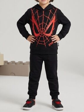 Marvel Spidey & His Amazing Friends Kids Hoodie & Jogger Set - Black/Red